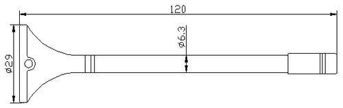 Antena WiFi 2dBi verticala Montare magnet 50 Ohm tata SMA SR PASSIVES WIFI-ANT069