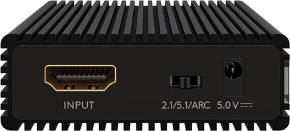 Audio Extractor Ultra HD 4K 60Hz V2.0 HDMI - HDMI TOSLINK 3.5 mm audio casti Goobay 58477