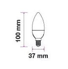 Bec LED 4W E14 220V lumanare alb V-TAC