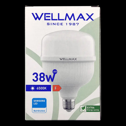 Bec LED cu chip SAMSUNG E27 T100 T-BULB 38W 4050lm 6500K Wellmax VE20706
