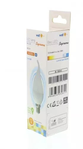Bec LED lumanare E14 6W 230V lumina rece Well