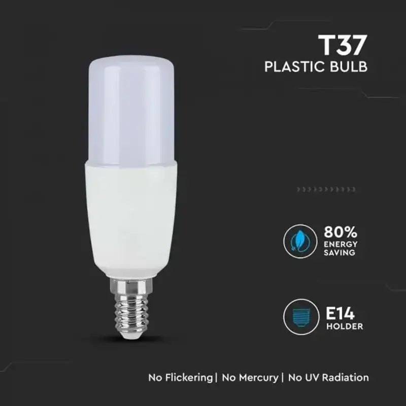 Bec LED T37 E14 7.5W 6500K alb rece V-tac SKU-24032