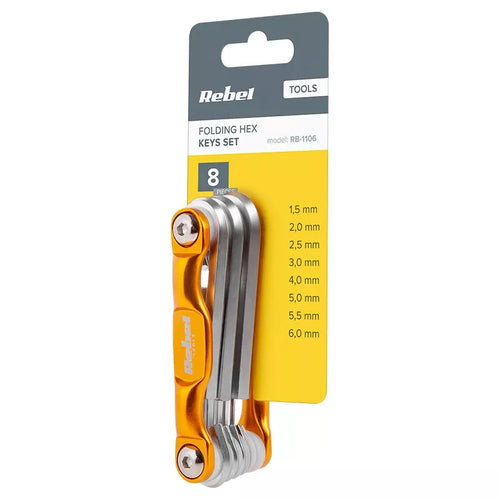 Briceag 8 chei imbus otel crom-vanadium REBEL