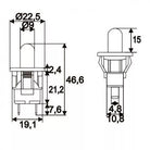 Buton ON-(OFF) 1 circuit 2.5A 250V fara retinere