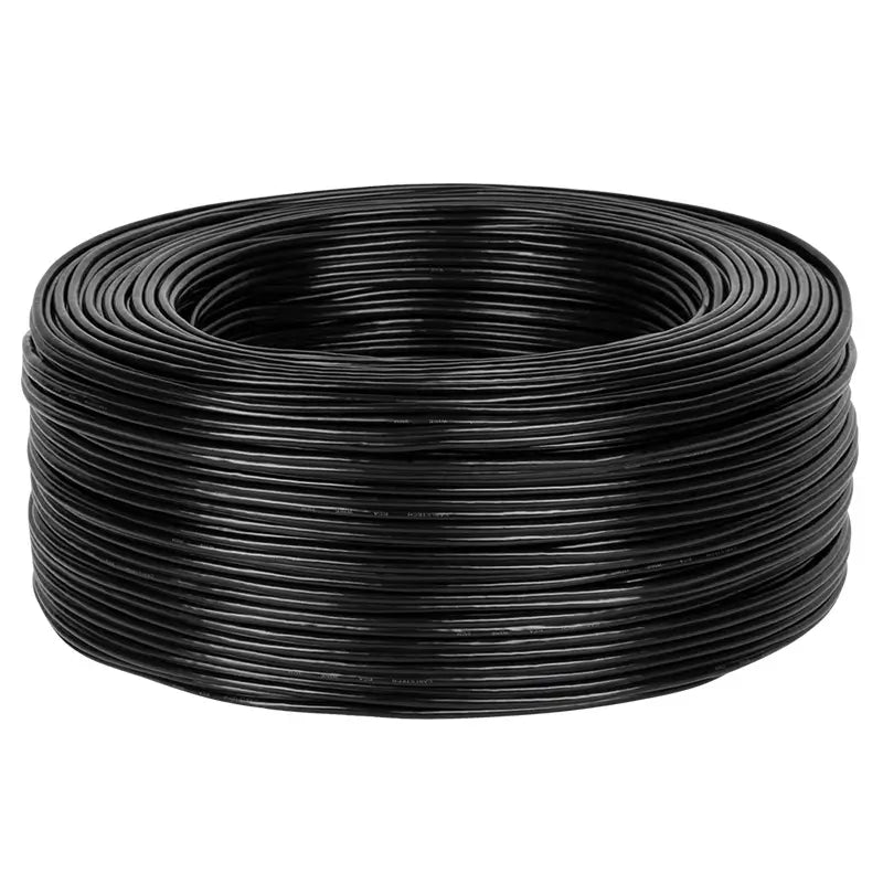 Cablu 10m 2x RCA 3mm negru Cabletech KAB0203-10
