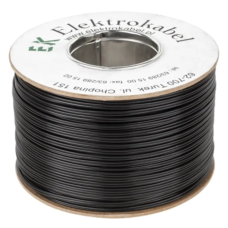 Cablu 10m difuzor cupru 2x1mm2 SMYP plat cu izolatie PVC negru Cabletech KAB0574-10