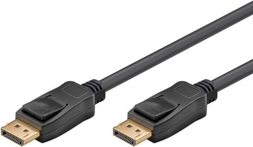 Cablu 3m DisplayPort v1.4 - DisplayPort v.14 HDCP 2.2 fire Cupru negru Goobay 65810