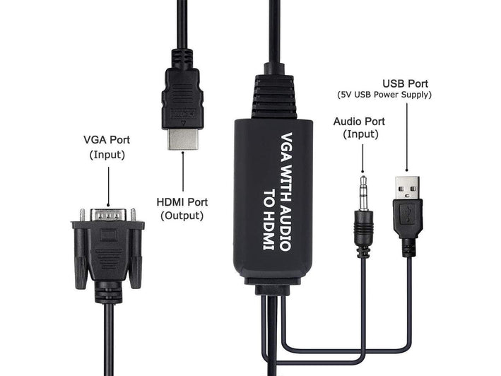Cablu adaptor VGA la HDMI 1920x1200 cu sunet