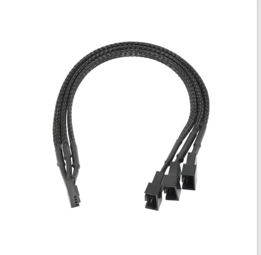 Cablu alimentare ventilator splitter 4pin mama PWM - 3pin tata 2x 4pin tata PWM 25cm AKYGA AK-CA-65