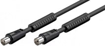 Cablu antena Coaxial tata - Coaxial mama 2.5m negru Goobay