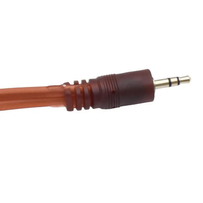 Cablu audio 3.5 mm Jack stereo tata la 2x6.35 mm Jack mono tata cablu plat silicon 1.5m contacte aurite