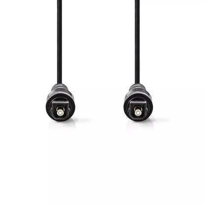 Cablu Audio Optic 1m Toslink tata - Toslink tata 1m negru Nedis