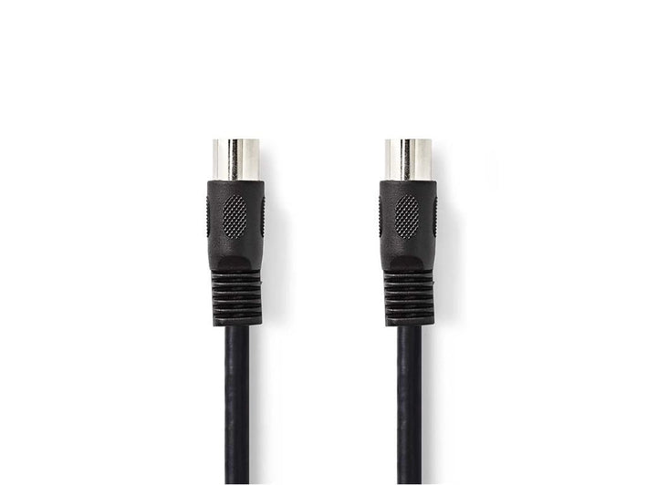 Cablu audio stereo DIN 5p tata - 5p DIN tata 3m negru Nedis CAGL20000BK30