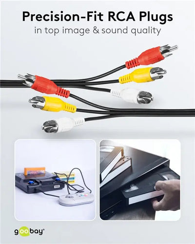Cablu audio-video Goobay 3x RCA - 3x RCA 1.5m 50380