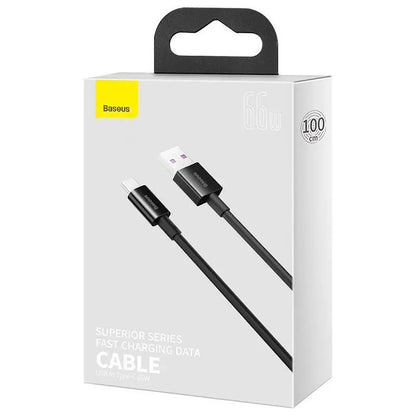 Cablu Baseus CATYS-B01 USB - Tip C 1m 100W 6A PD2.0 negru