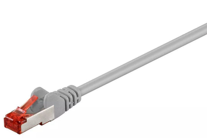 Cablu CAT6 PiMF SFTP 15m 2x RJ45cupru ecranat gri Goobay