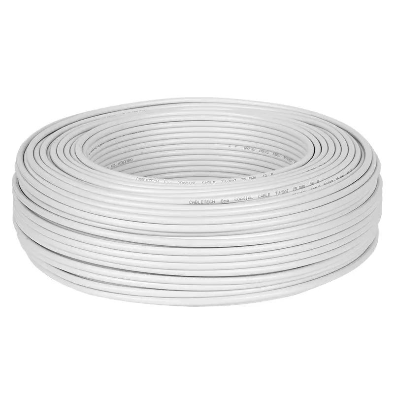 Cablu coaxial cupru/cupru 75 ohmi ecranaj 32 fire cupru diametru 7.1mm 1m Cabletech KAB0015-1