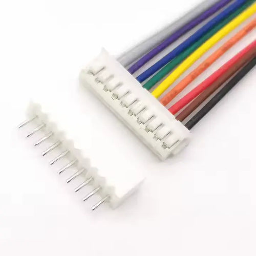 Cablu cu conectori 10pini JST pas 2.54mm mama + tata PCB