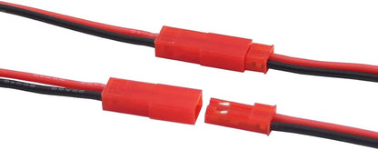 Cablu cu mufa 2 Pini Tata/Mama mic rosu JST 2B