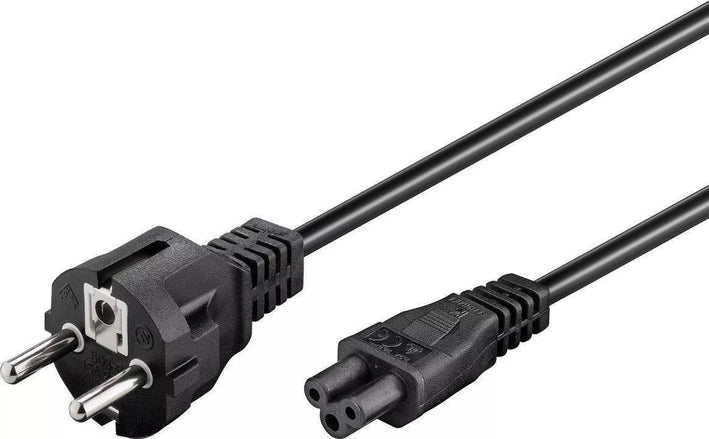 Cablu de alimentare 1.8m conector tip F CEE 7/7 la priza C5 10A laptop Goobay