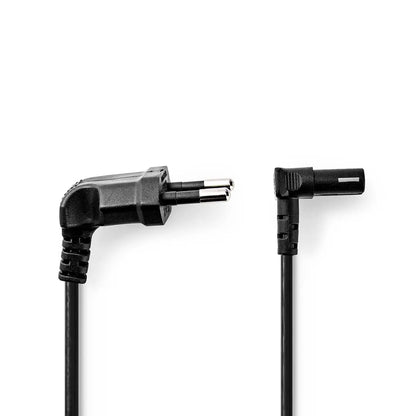 Cablu de alimentare Euro tata cotit - IEC-320-C7 cotit 2m negru Nedis CEGL11075BK20