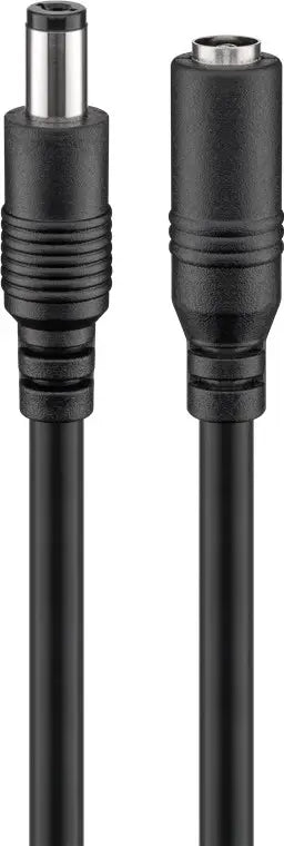 Cablu de extensie DC mama-tata 5.5x2.5mm 5m negru Goobay 76673
