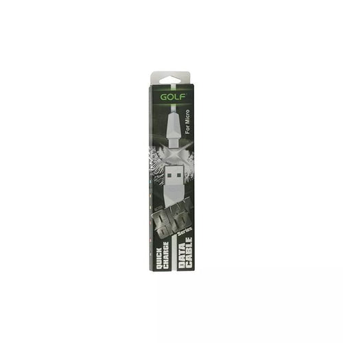 Cablu de incarcare USB Golf Diamond Micro USB alb 1m