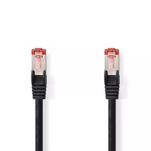 Cablu de retea Cat6 SFTP RJ45 tata - RJ45 tata 5m negru Nedis