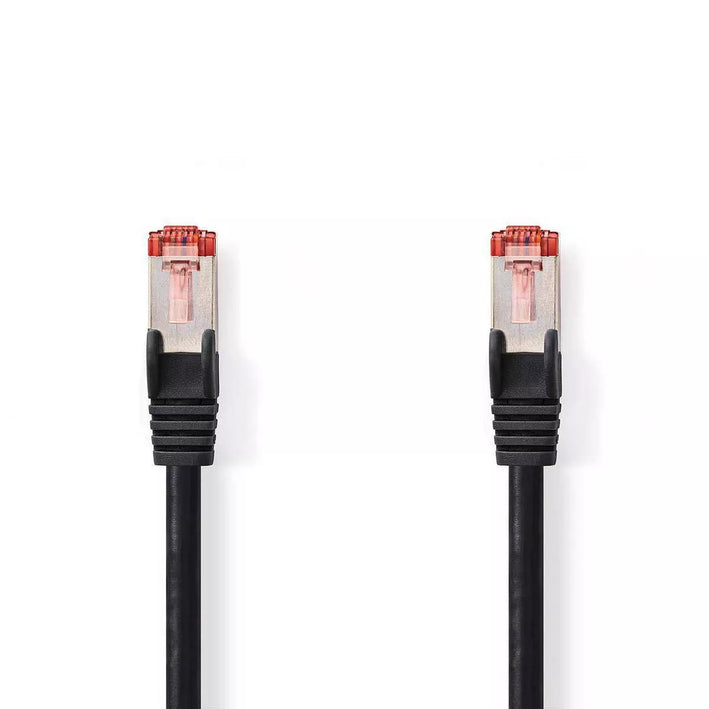 Cablu de retea Cat6 SFTP RJ45 tata - RJ45 tata 5m negru Nedis