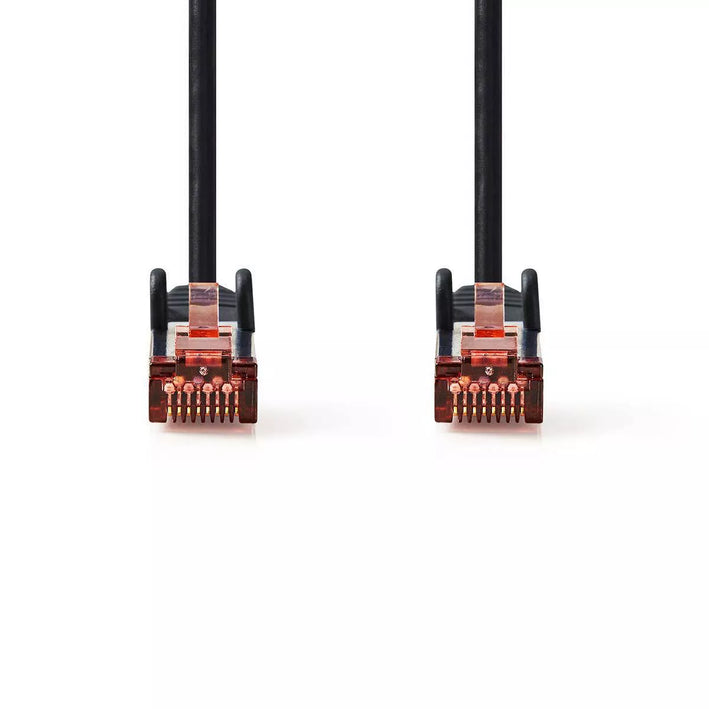 Cablu de retea Cat6 SFTP RJ45 tata - RJ45 tata 5m negru Nedis