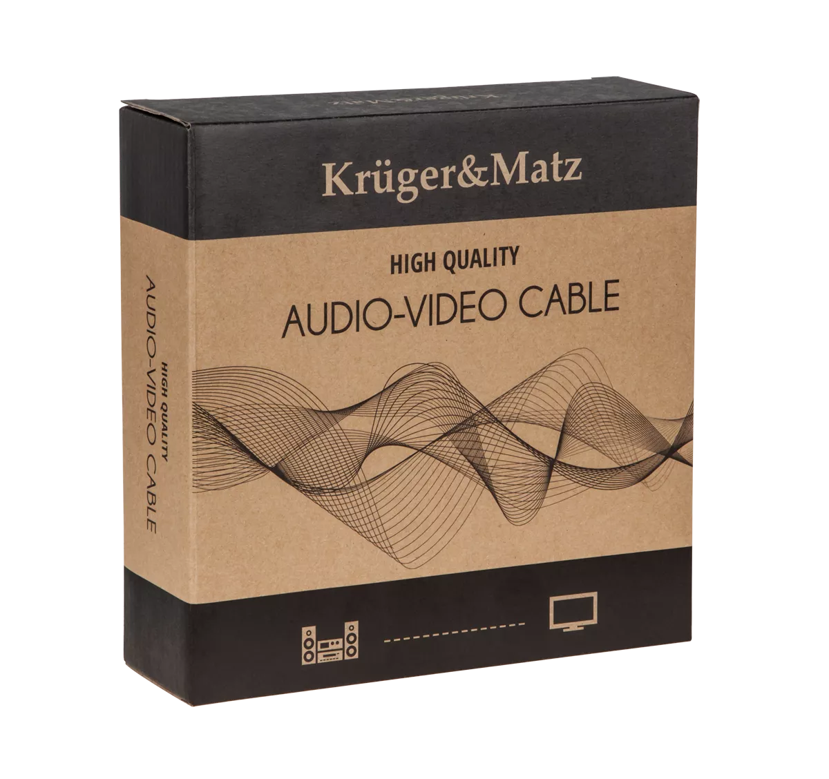 Cablu difuzor Profesional cu mufe tip banana 3m AWG16 1.5mm cupru Kruger&Matz KM0334