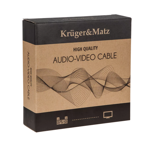 Cablu difuzor Profesional cu mufe tip banana 3m AWG16 1.5mm cupru Kruger&Matz KM0334