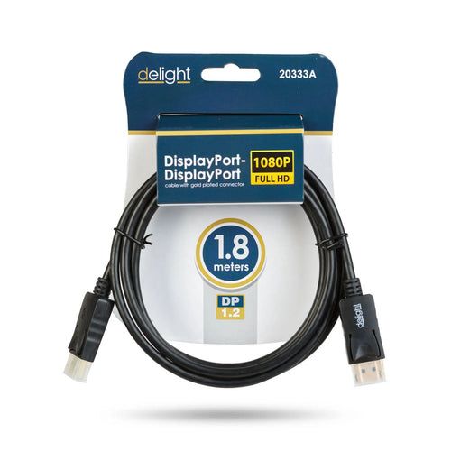 Cablu DisplayPort v1.2 la DisplayPort v1.2 FullHD 1080p + MST 1.8m delight 20333A