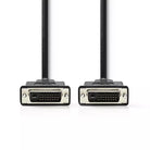 Cablu DVI-D 24+1-Pin tata - DVI-D 24+1-Pin tata 3m negru Nedis