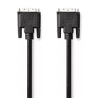 Cablu DVI-D 24+1-Pin tata - DVI-D 24+1-Pin tata 3m negru Nedis