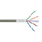 Cablu FTP Cat 6 CCA fire interioare solide ecranat 1 x 0.56mm x 2 x 4 exterior 6 mm pret 1m DELIGHT 20048