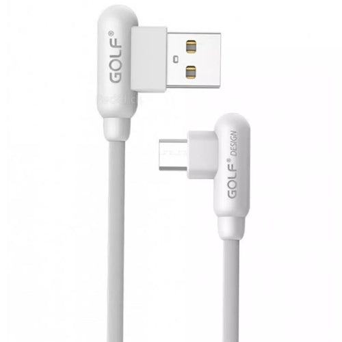 Cablu Golf Wing Micro USB 45M 1m 2.4A alb