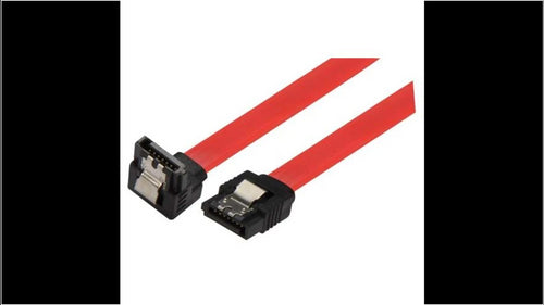 Cablu hdd 90 sata L la sata L 0.5m + clips 5GBit/s rosu