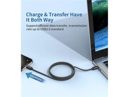 Cablu magnetic date / incarcare USB-C - USB-C Choetech XCC-1054-BK 1.2m PD 100W