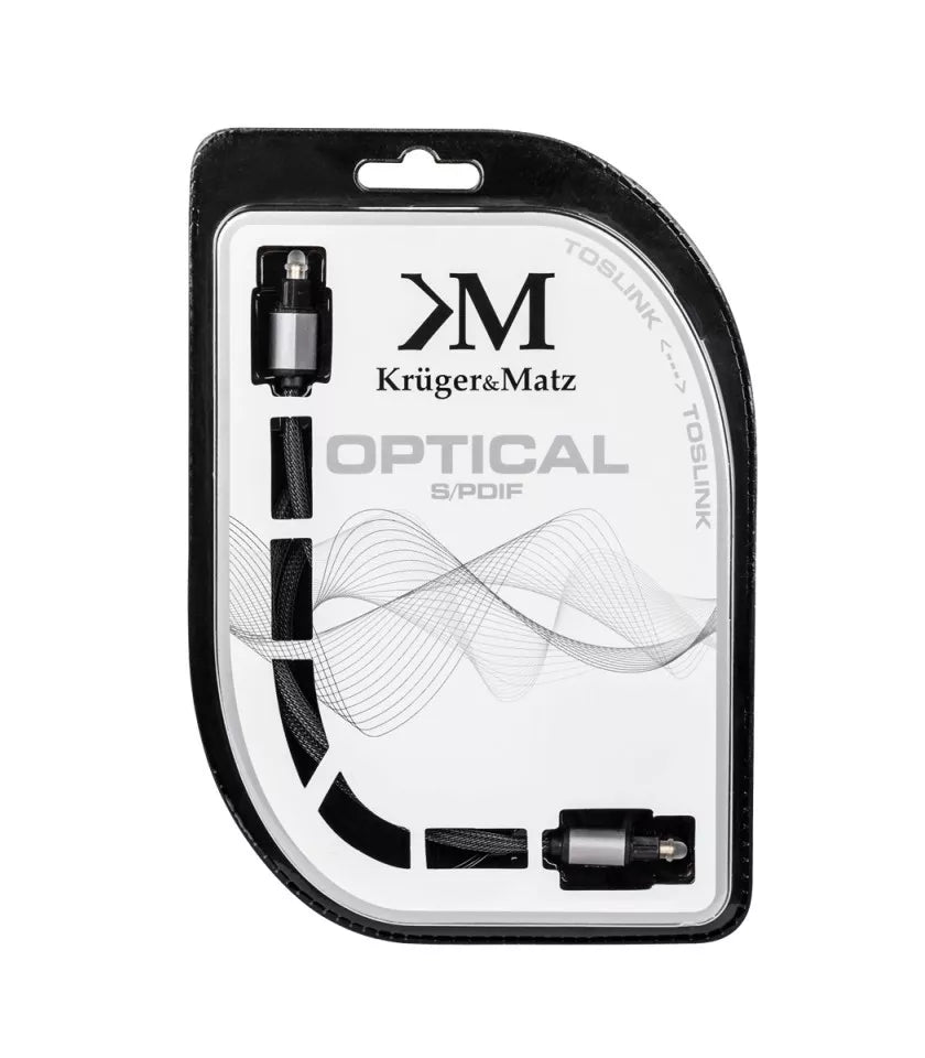 Cablu optic Toslink-Toslink 2m digital audio Profesional Kruger&Matz
