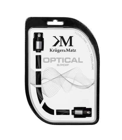 Cablu optic Toslink-Toslink 2m digital audio Profesional Kruger&Matz