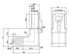 Cablu Patch CAT5e 2x RJ45 90 FTP 0.5m negru pentru Conectare retea /Ecranat /Protectie la indoire 96077 Goobay