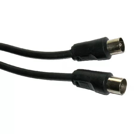 Cablu RF video negru 3m coaxial TV tata-mama