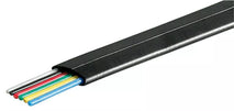 Cablu telefon 6 fire plat negru CCA aluminiu-cuprat Goobay