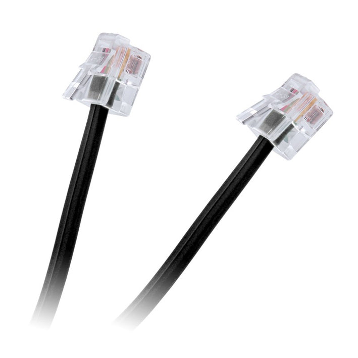 Cablu telefon extensie negru 20m RJ11 tata-tata
