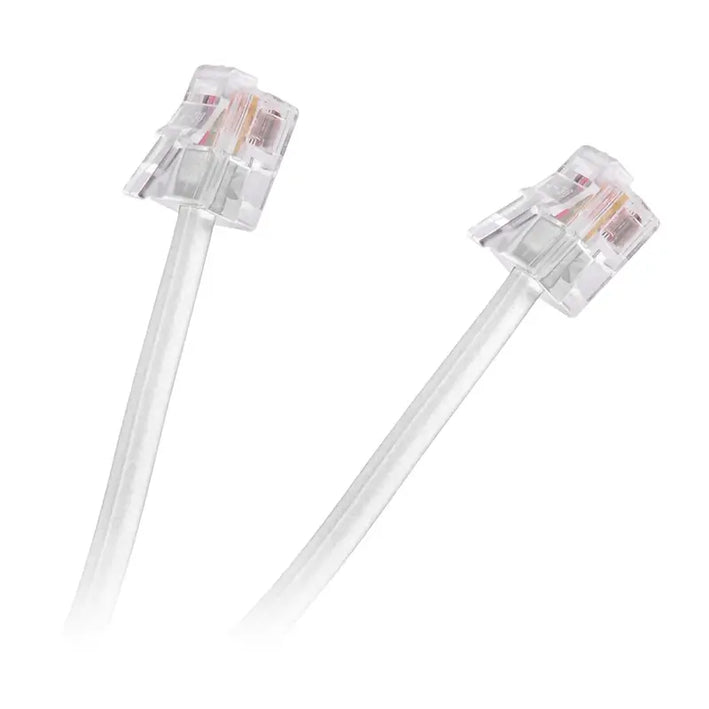 Cablu telefon RJ11 2m alb TEL0033F-2