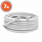 Cablu telefon RJ11 7m Fisa modulara 6P4C - fisa modulara 6P4C alb 20302