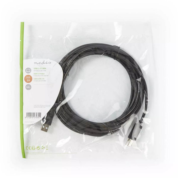 Cablu USB 2.0 - A tata - B tata imprimanta 5m Nedis