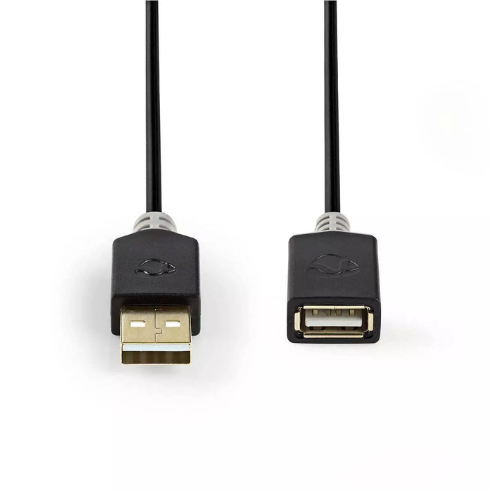 Cablu USB 2.0 A tata - USB A mama 2m Nedis