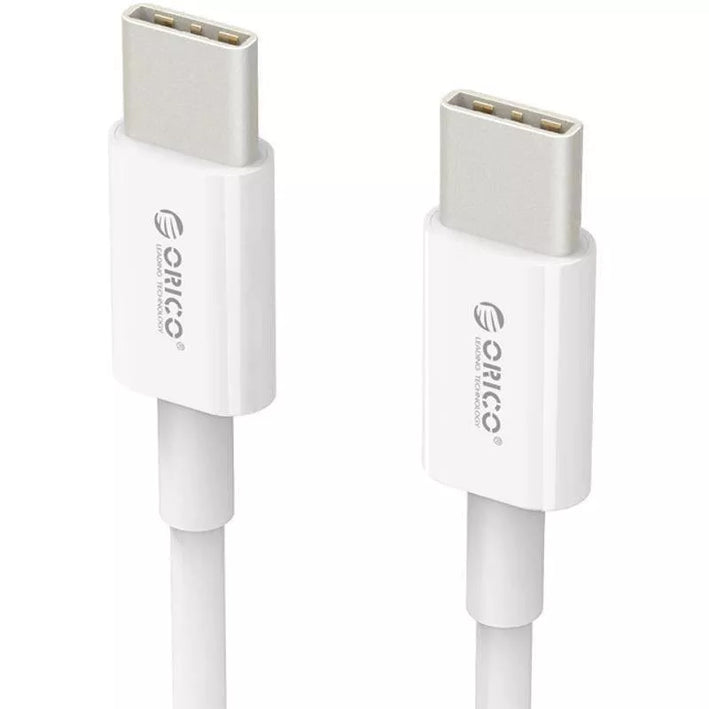Cablu USB 2.0 USB Type C - USB Type C 2m Charging/Data Cablu alb Orico